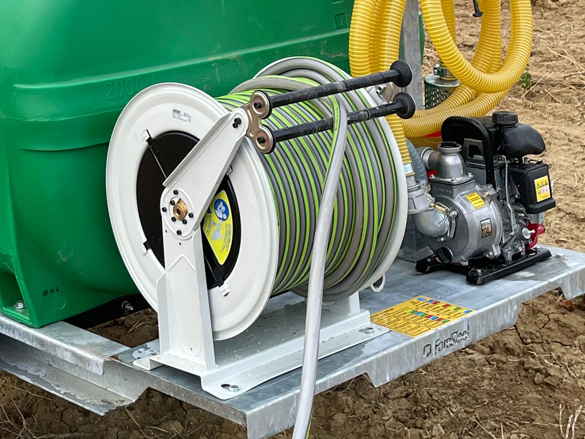 40m 3⁄4” hose reel