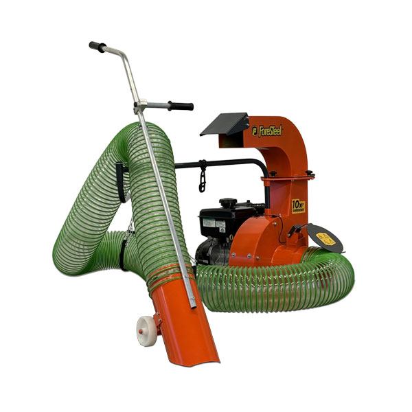 Foresteel PROvac G2 professional debris loader in commercial orange