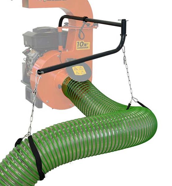 Extended Hose Support Arm for improved ergonomics
