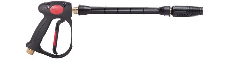 Standard high pressure gun, 30cm, M22F outlet