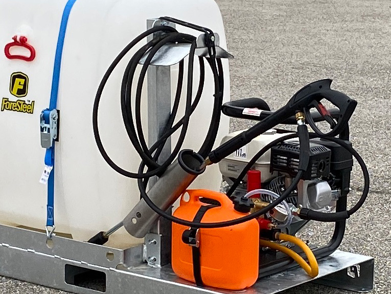 15m hose on manual stand