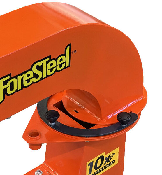 Quick-Detach debris exhaust chute for easy cleaning